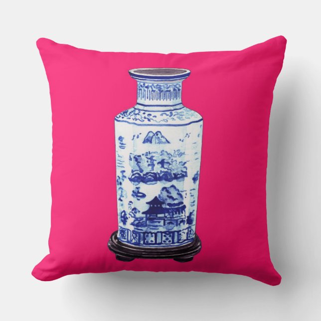 ANNECHOVIE CHINESE VASE PILLOW KUSSEN (Voorkant)