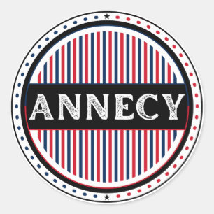 Annecy City Pride Embleem – Franse identiteit Ronde Sticker