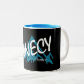 Annecy France Bergen Tweekleurige Koffiemok (Voorkant rechts)