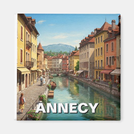 Annecy France Magneet (Voorkant)