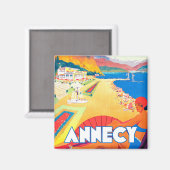 Annecy France vintage Magneet (Voorkant / Achterkant)