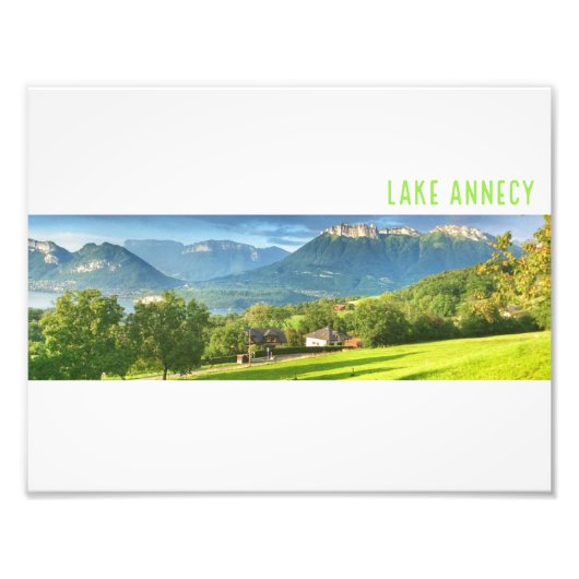 Annecy Lake Print Foto Afdruk (Voorkant)