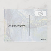 Annecy Lake van Paul Cezanne Briefkaart (Achterkant)