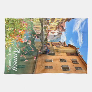 Annecy Old Town, Frankrijk Theedoek