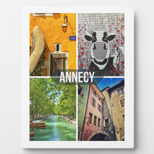 Annecy Plaque met Easel Fotoplaat (Voorkant)