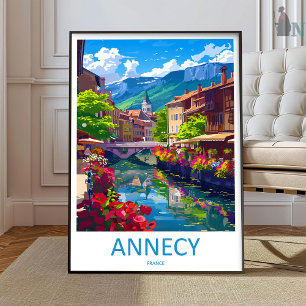 Annecy Reisprint Muur Kunst Annecy Muur Hanging Poster