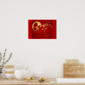 Année 2015 des chèvres à mouton doré - Poster (Cuisine)