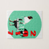 Année 2017 du coq dans le puzzle du Cercle Vert (Horizontal)