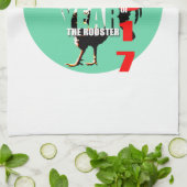 Année 2017 du coq en Cercle Vert Serviette K (Plié)
