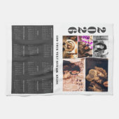 Année 2026 Calendrier 5 Photo Collage Serviette de (Horizontal)