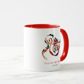 Année aquarelle de la Mug Dragon (Devant droit)