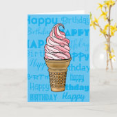 Année aussi douce que vous êtes - Ice Cream carte  (Fleur jaune)