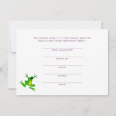 Année bissextile Invitation d'anniversaire (Dos)