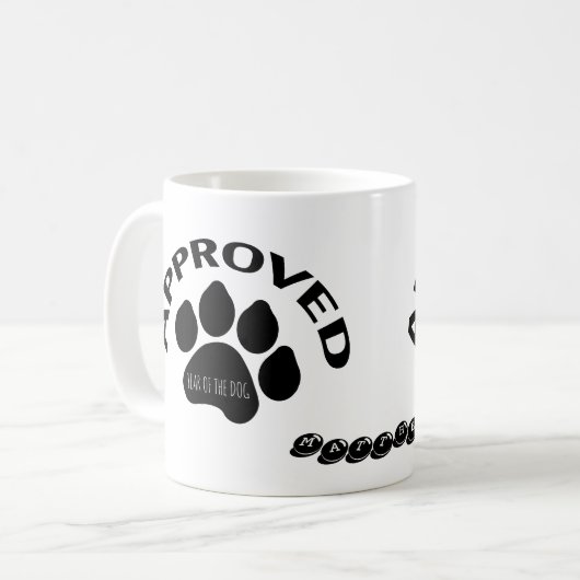Année chinoise des chiens 2018 personnalisée Mug (Devant gauche)