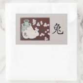 Année chinoise des Stickers Rabbit (Sac)