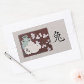 Année chinoise des Stickers Rabbit (Enveloppe)