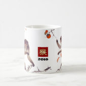 Année chinoise des tasses 2016 de cadeau de singe (Centre)