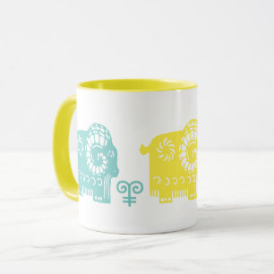 Année chinoise des tasses de cadeau d'amusement d
