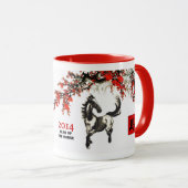 Année chinoise du Cheval Gift Mug (Devant droit)