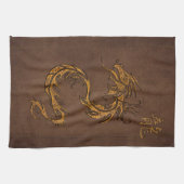 Année chinoise du dragon Serviette asiatique (Horizontal)