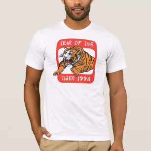Année chinoise du T-shirts du tigre 1998