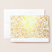 Année chinoise du Tigre Luxury Real Foil Cartes (Derrière avec enveloppe)