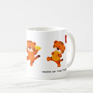 Année chinoise du tigre   Mug Année et nom perso