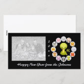 Année chinoise du zodiaque du Carte photo serpent (Devant / Derrière)