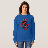 Année colorée du Sweatshirt de serpent (Devant entier)