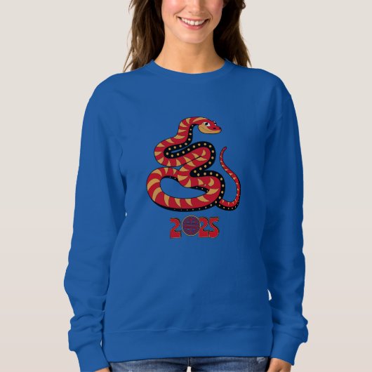 Année colorée du Sweatshirt de serpent (Devant)