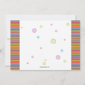 Année colorée Photo Graduation Invitation (Dos)