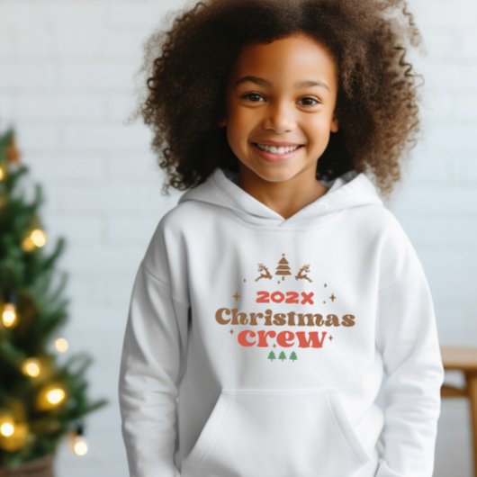 Année customisée Noël Crew Enfants sweat - shirt à