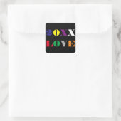Année d'amour - Sticker Carré (Sac)