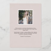 Année de chute | Faire-part de graduation photo ve (Verso)