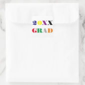 Année de classe de lycée - Autocollant de graduati (Sac)