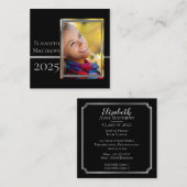 Année de classe Diplôme Insérer le nom | CARTE PHO (Devant / Derrière)