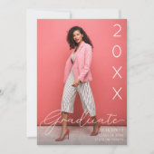 Année de classe Faire-part photo de l'étudiant (Devant)