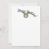 Année de la carte d'anniversaire du lapin (Dos)