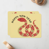 Année de la carte de note et du calendrier Snake 2 (Devant/Arrière en situation)