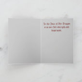 Année de la carte de voeux de dragon (Intérieur)