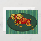 Année de la carte postale de chèvre (Devant / Derrière)