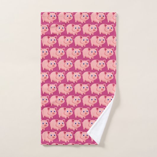Année de la conception de cochon ensemble de servi (Serviette à main)