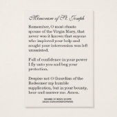 Année de la prière commémorative Saint-Joseph Cath (Dos)