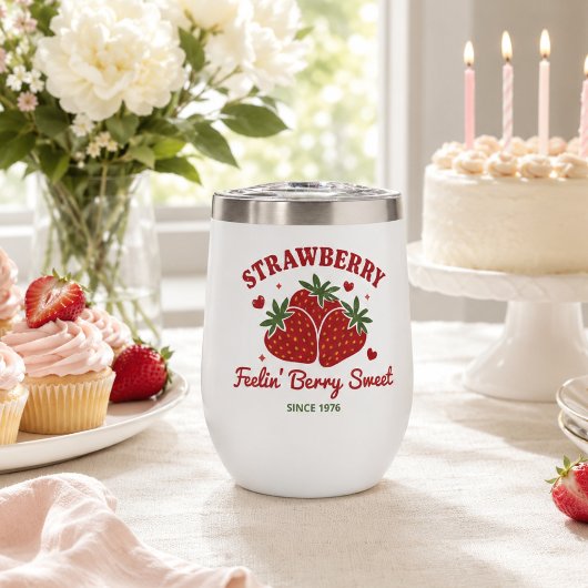Année de naissance et monogramme Berry Sweet