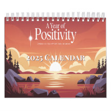 Année de positivité 2025 Calendrier motivationnel