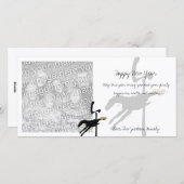Année des Cartes photos du Nouvel An du Cheval (Devant / Derrière)