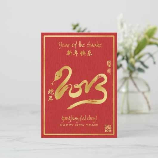 Année des invitations du serpent 2013 (Debout devant)