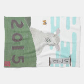 Année des moutons 2015, serviette de thé (Horizontal)