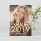 Année d'étincelle Faire-part de graduation Invitat (Debout devant)