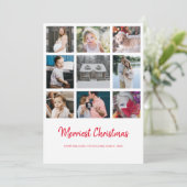 Année d'évaluation 9 Photo Joyeux Noël Carte (Debout devant)